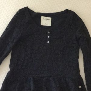 Abercrombie girls long sleeve blouse